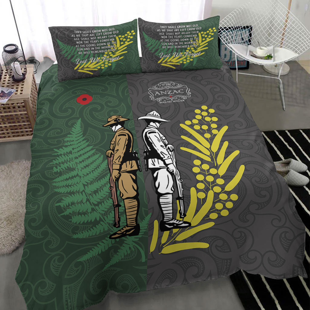 VibeHoodie Bedding Set - ANZAC Spirit Lest We Forget Bedding Set LT10 - Vibe Hoodie Shop