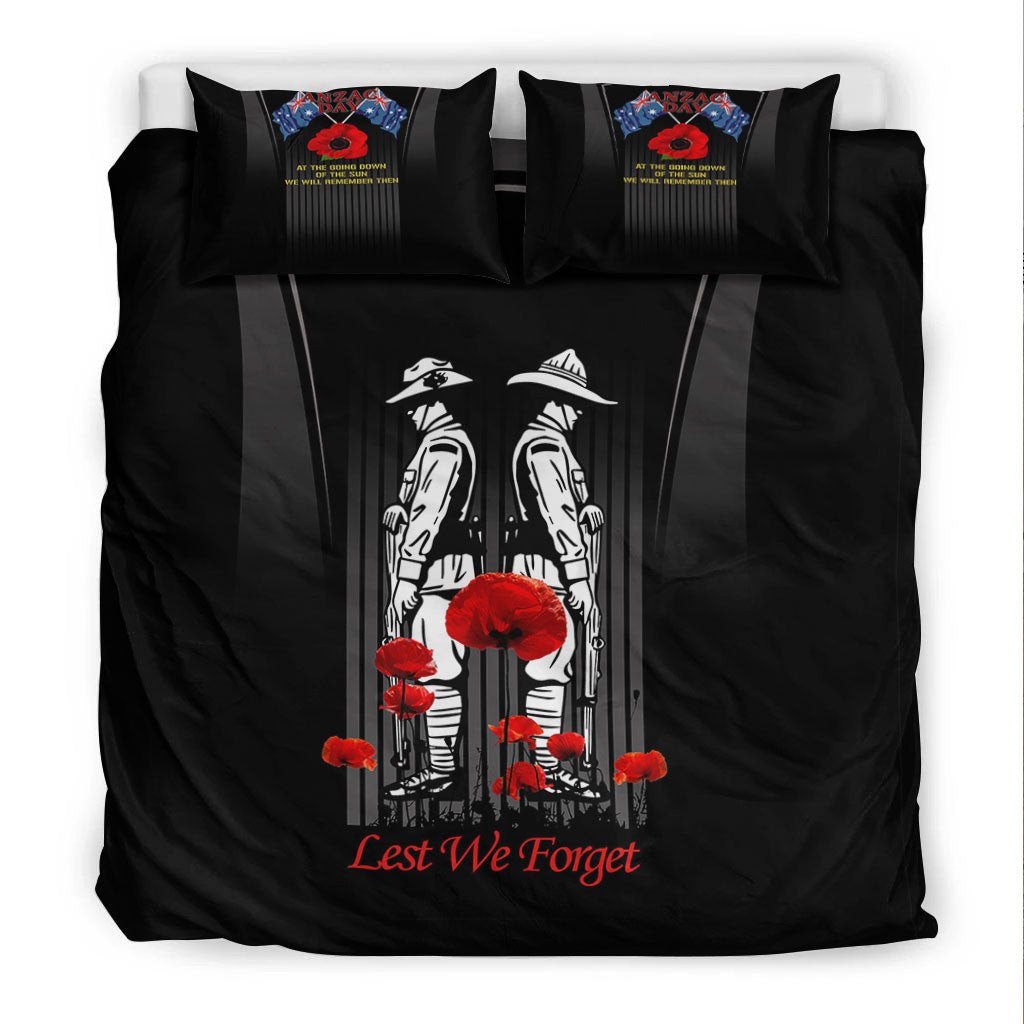 VibeHoodie Bedding Set - ANZAC Remembrance Day Lest We Forget Bedding Set LT10 - Vibe Hoodie Shop