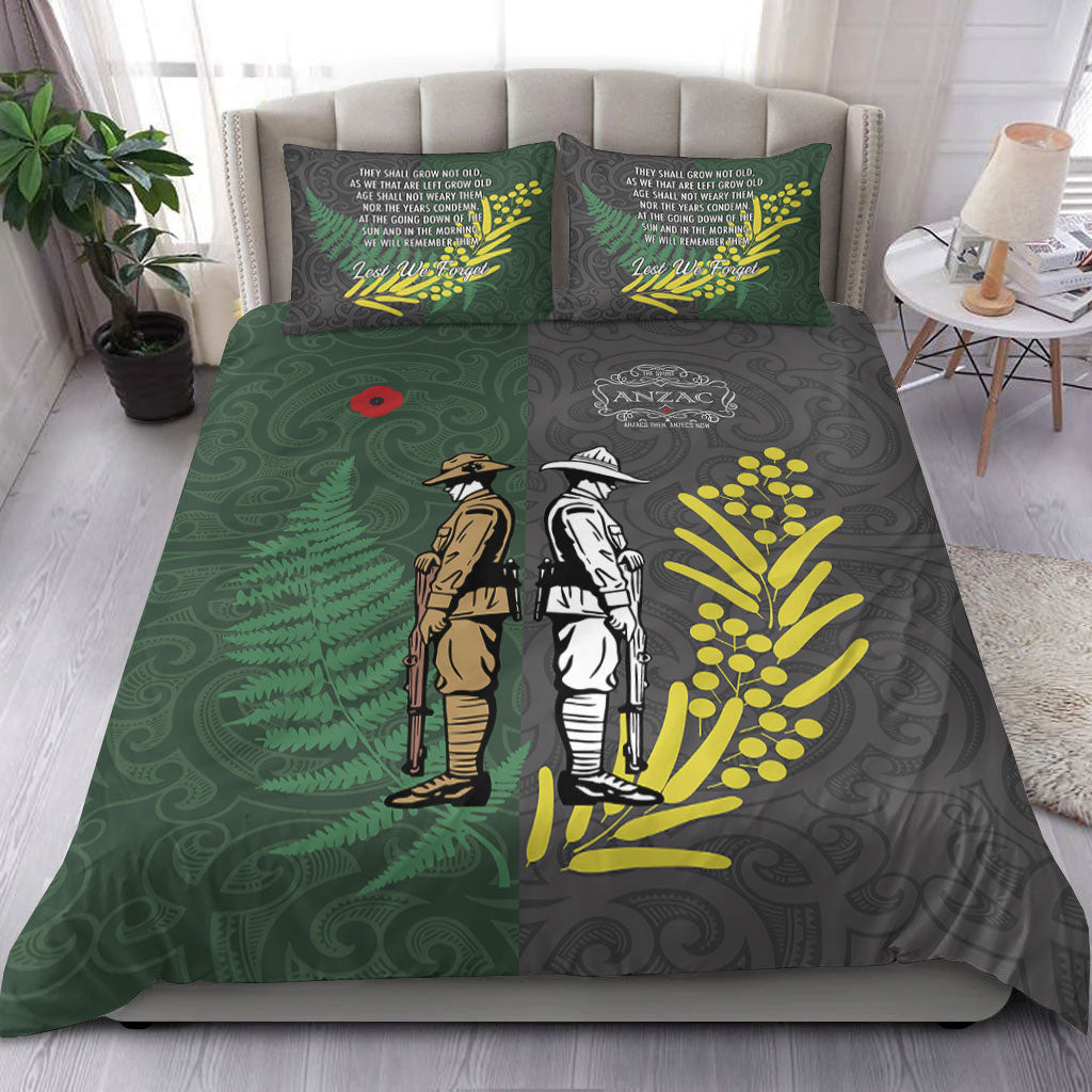 VibeHoodie Bedding Set - ANZAC Spirit Lest We Forget Bedding Set LT10 - Vibe Hoodie Shop