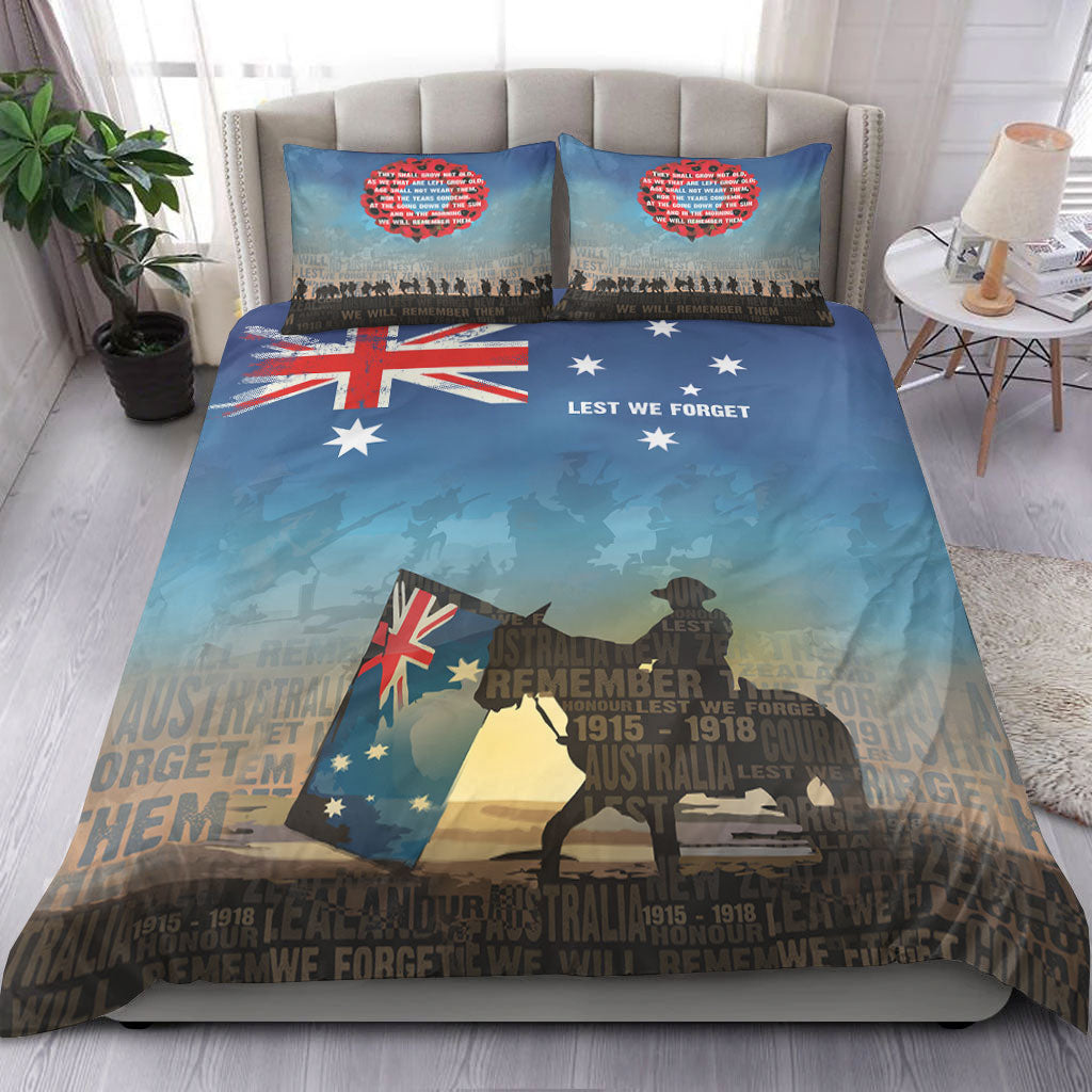 VibeHoodie Bedding Set - ANZAC Lest We Forget The Light Horse Bedding Set LT10 - Vibe Hoodie Shop