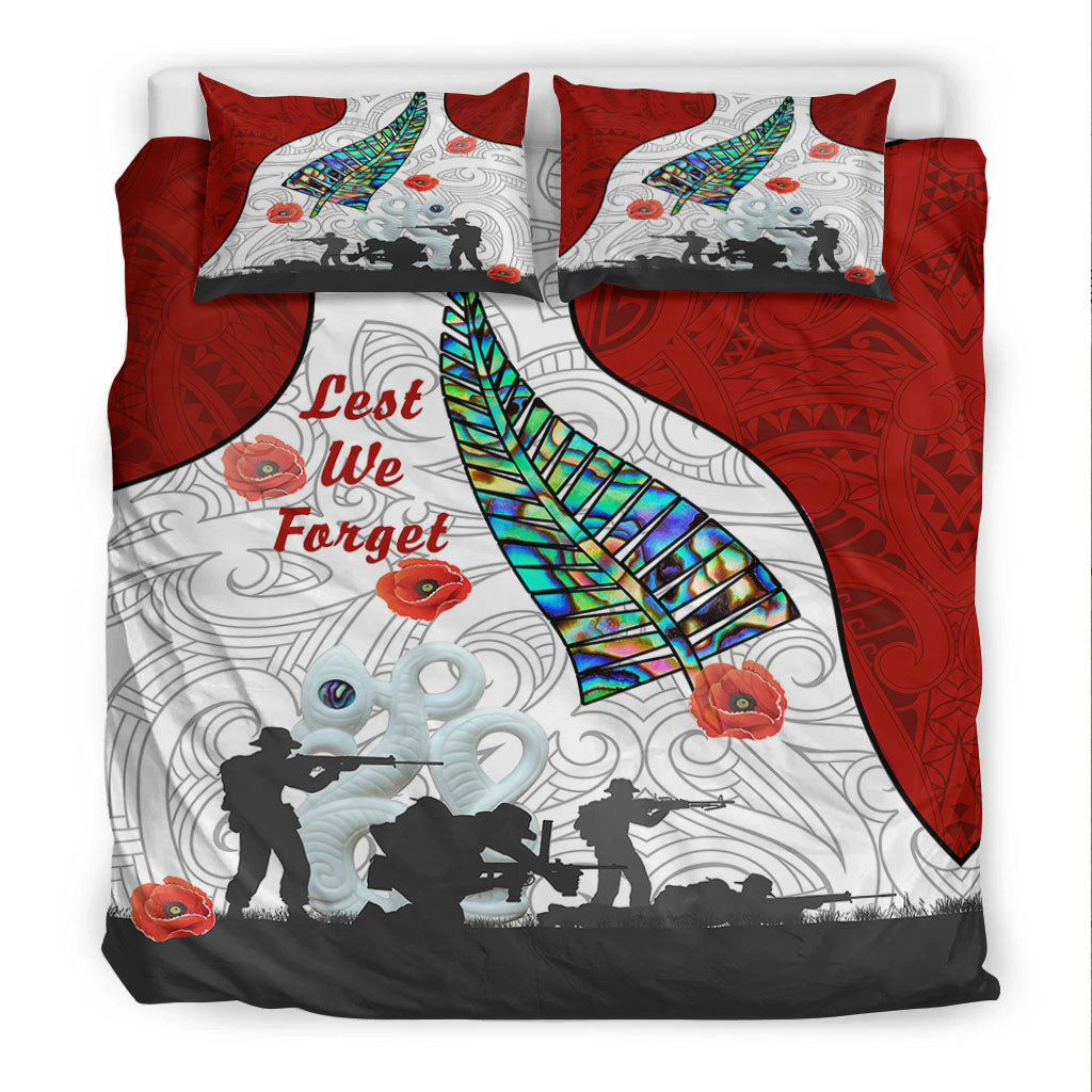 VibeHoodie Bedding Set - New Zealand ANZAC Fern and Maori Bedding Set LT10 - Vibe Hoodie Shop