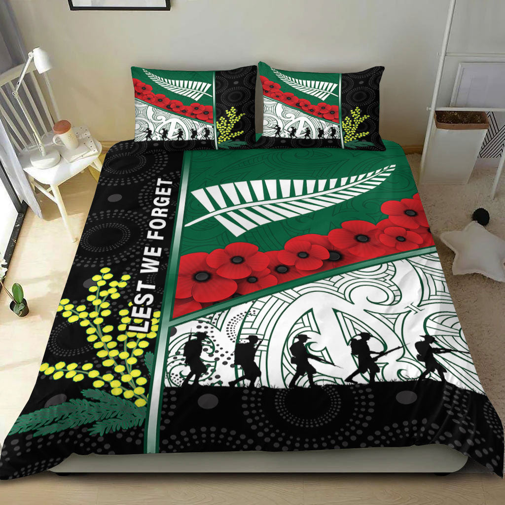 VibeHoodie Bedding Set - Australia Indigenous and New Zealand Maori ANZAC Bedding Set LT10 - Vibe Hoodie Shop