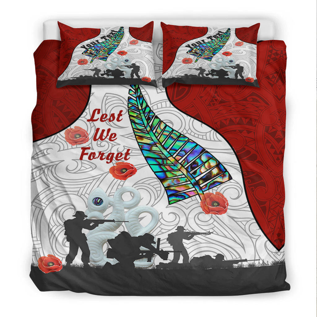 VibeHoodie Bedding Set - (Custom) New Zealand ANZAC Fern and Maori Bedding Set LT10 - Vibe Hoodie Shop