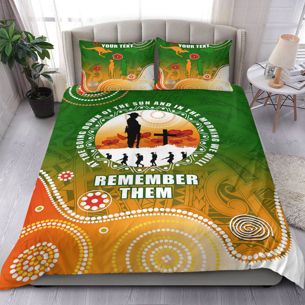 VibeHoodie Bedding Set - (Custom) ANZAC New Zealand Maori - Australia Indigenous Bedding Set LT10 - Vibe Hoodie Shop