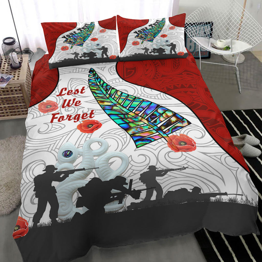 VibeHoodie Bedding Set - (Custom) New Zealand ANZAC Fern and Maori Bedding Set LT10 - Vibe Hoodie Shop