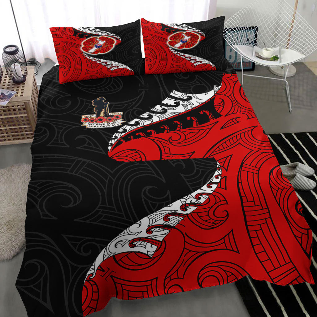 VibeHoodie Bedding Set - ANZAC Poppy Fern Bedding Set LT10 - Vibe Hoodie Shop