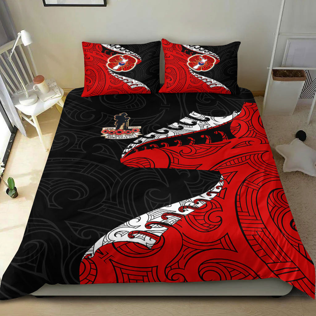 VibeHoodie Bedding Set - ANZAC Poppy Fern Bedding Set LT10 - Vibe Hoodie Shop