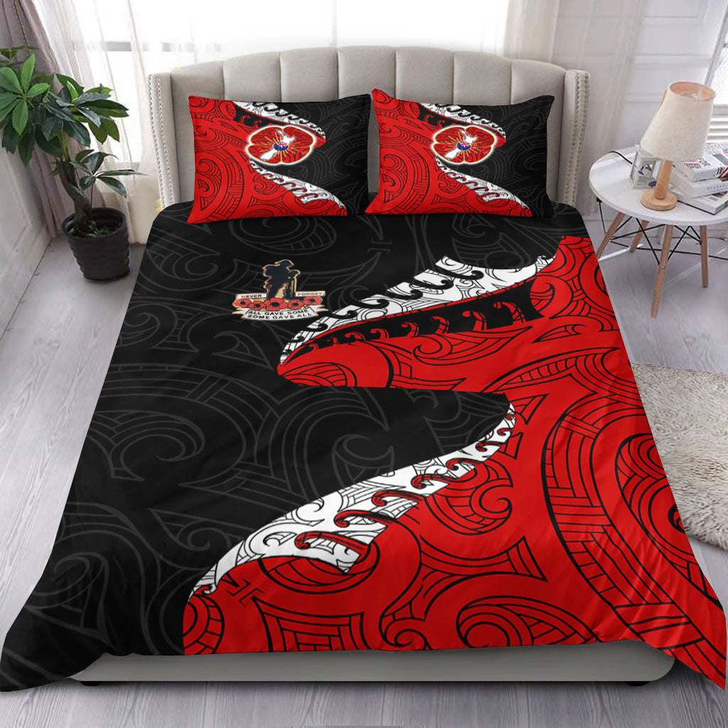 VibeHoodie Bedding Set - ANZAC Poppy Fern Bedding Set LT10 - Vibe Hoodie Shop