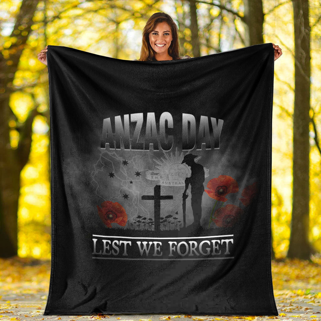 VibeHoodie Blanket - ANZAC Day Remember Australia and New Zealand Premium Blanket LT10 - Vibe Hoodie Shop