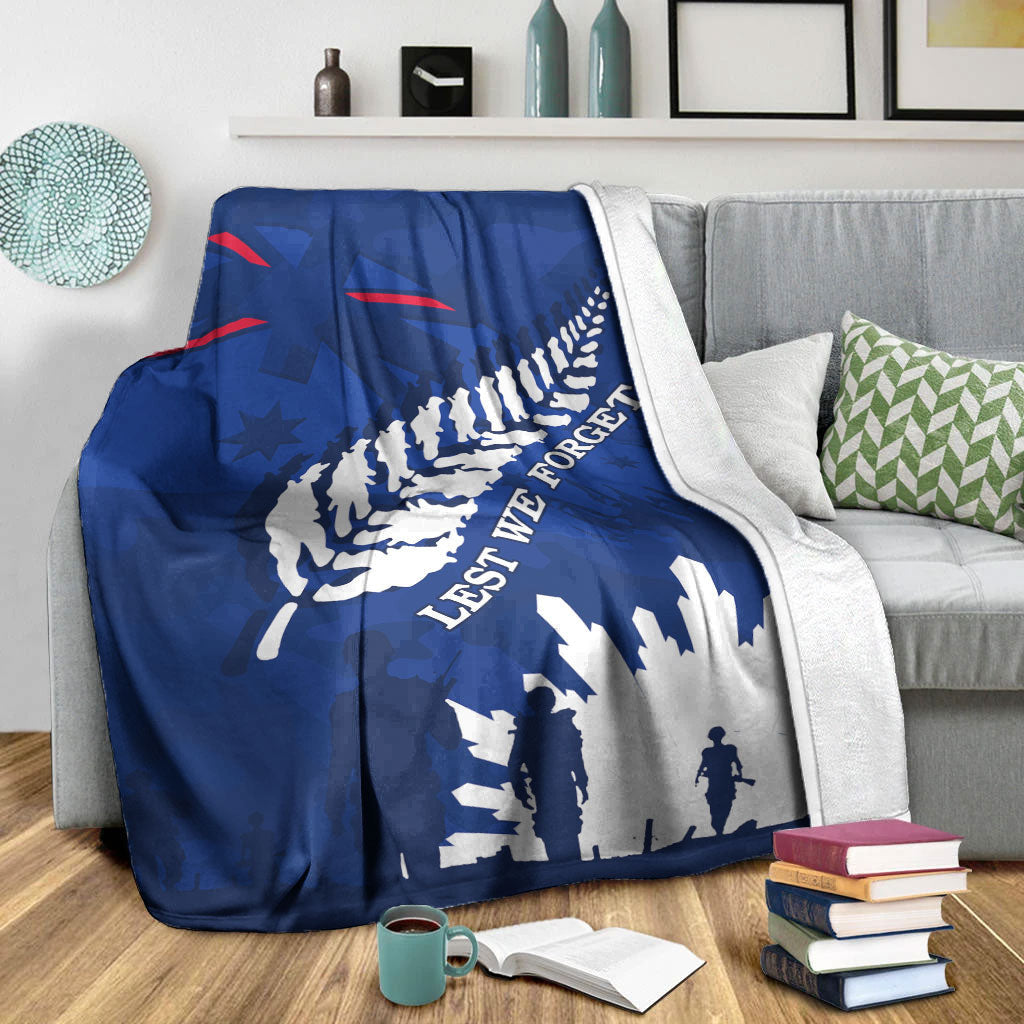 VibeHoodie Blanket - Australia ANZAC Camouflage Mix Fern Premium Blanket LT10 - Vibe Hoodie Shop