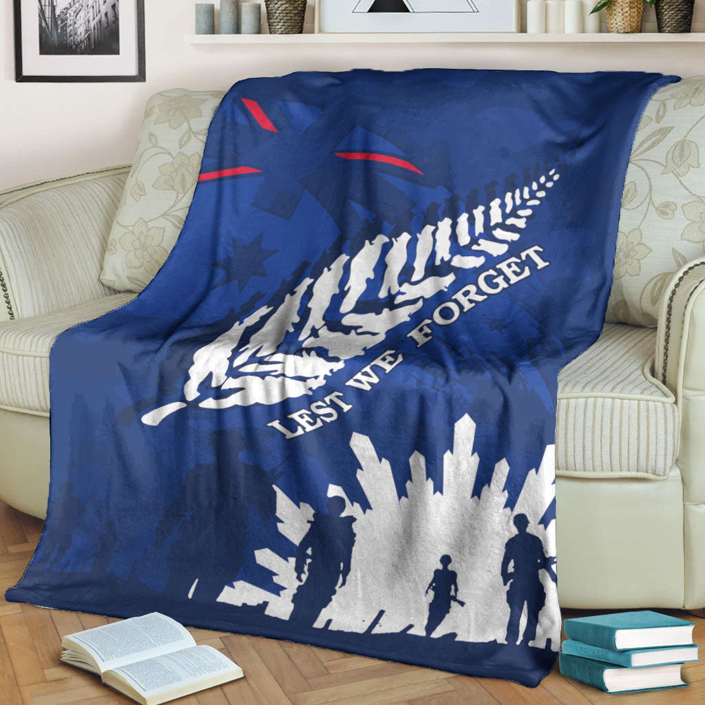 VibeHoodie Blanket - Australia ANZAC Camouflage Mix Fern Premium Blanket LT10 - Vibe Hoodie Shop