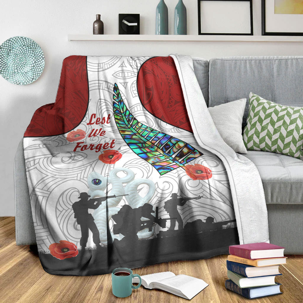 VibeHoodie Blanket - New Zealand ANZAC Fern and Maori Premium Blanket LT10 - Vibe Hoodie Shop