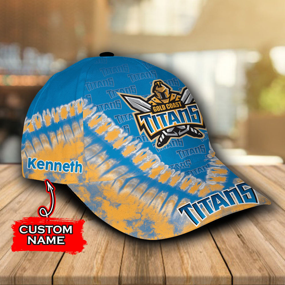 NRL Gold Coast Titans classic Cap Custom Name LT10 - Vibe Hoodie Shop