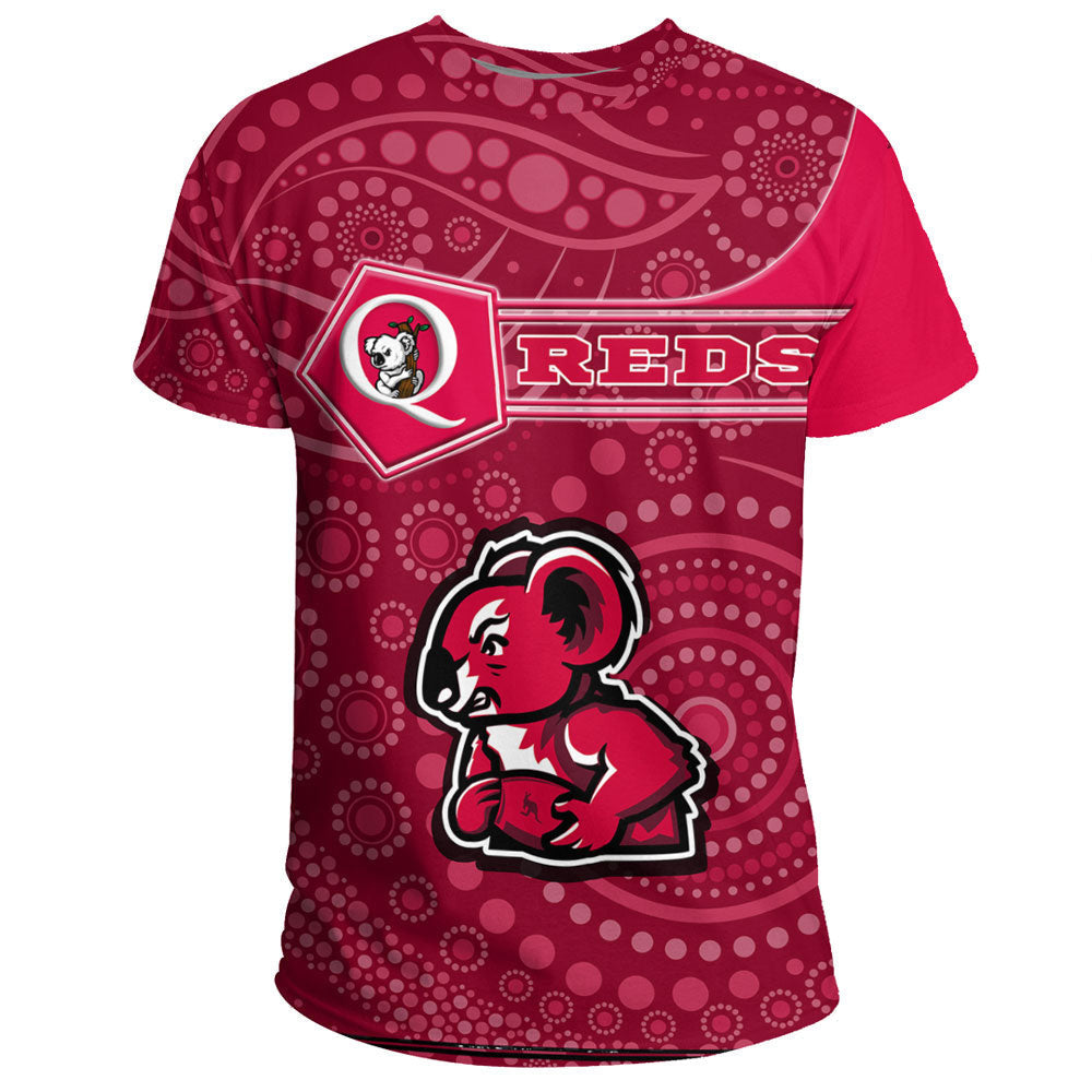 Vibe Hoodie Clothing - Queensland Reds Simple Style T Shirt - Vibe Hoodie Shop