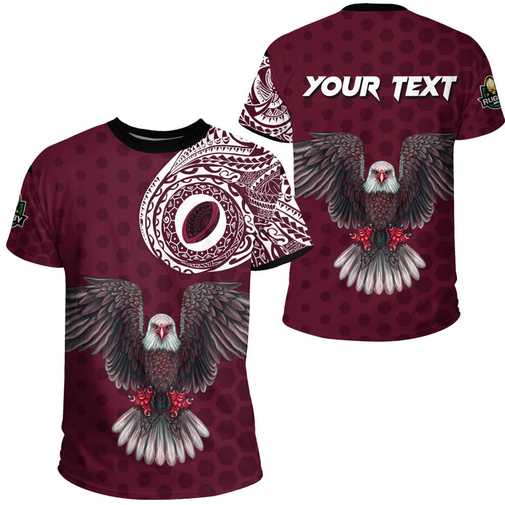Vibe Hoodie Clothing - (Custom) Manly Warringah Sea Eagles Polynesian Tattoo Style T Shirt - Vibe Hoodie Shop