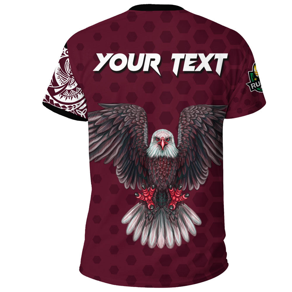 Vibe Hoodie Clothing - (Custom) Manly Warringah Sea Eagles Polynesian Tattoo Style T Shirt - Vibe Hoodie Shop