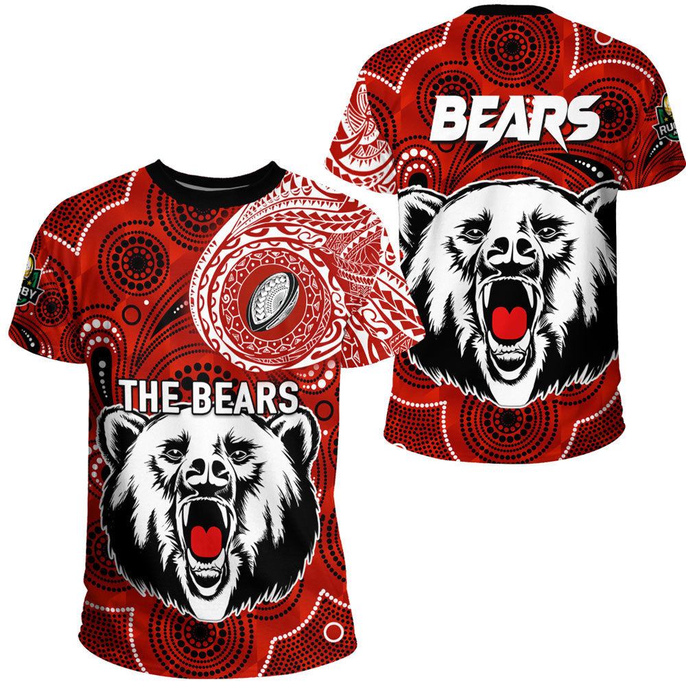Vibe Hoodie Clothing - North Sydney Bears Polynesian Tattoo Style T Shirt - Vibe Hoodie Shop