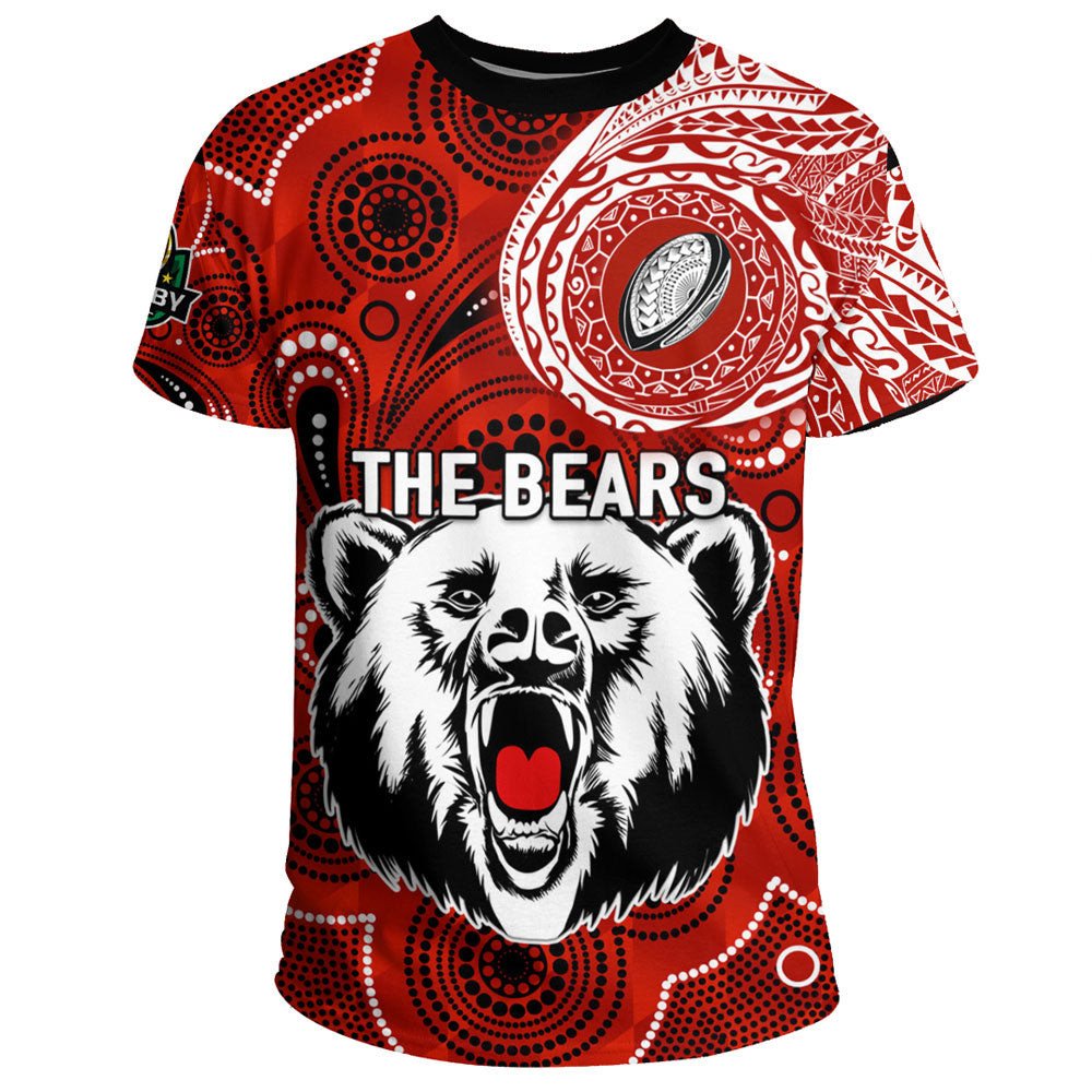 Vibe Hoodie Clothing - (Custom) North Sydney Bears Polynesian Tattoo Style T Shirt - Vibe Hoodie Shop