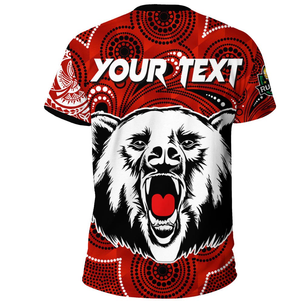 Vibe Hoodie Clothing - (Custom) North Sydney Bears Polynesian Tattoo Style T Shirt - Vibe Hoodie Shop