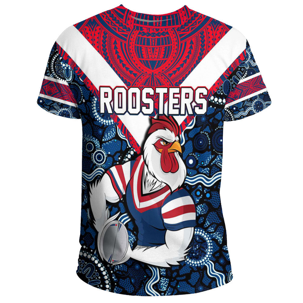 (Custom) Vibe Hoodie Clothing - Sydney Roosters Aboriginal Tattoo T Shirt - Vibe Hoodie Shop