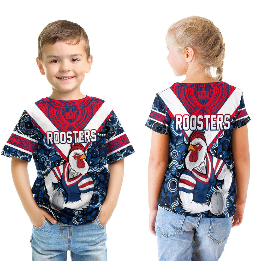 Vibe Hoodie Clothing - Sydney Roosters Aboriginal Tattoo Style T Shirt - Vibe Hoodie Shop