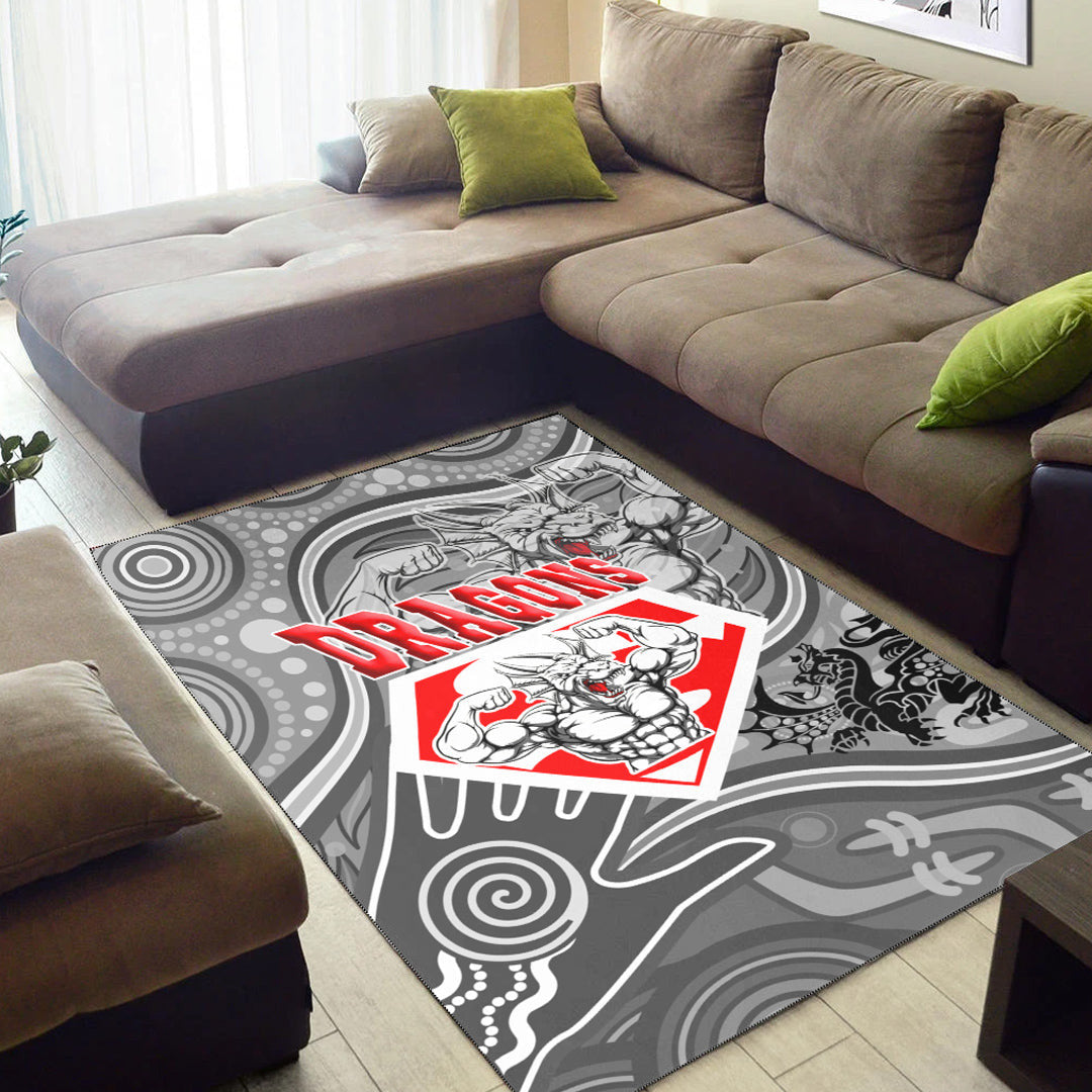 Vibe Hoodie Area Rug - St. George Illawarra Dragons Superman Area Rug - Vibe Hoodie Shop