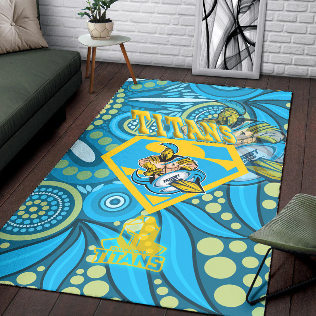 Vibe Hoodie Area Rug - Gold Coats Titans Superman Area Rug - Vibe Hoodie Shop