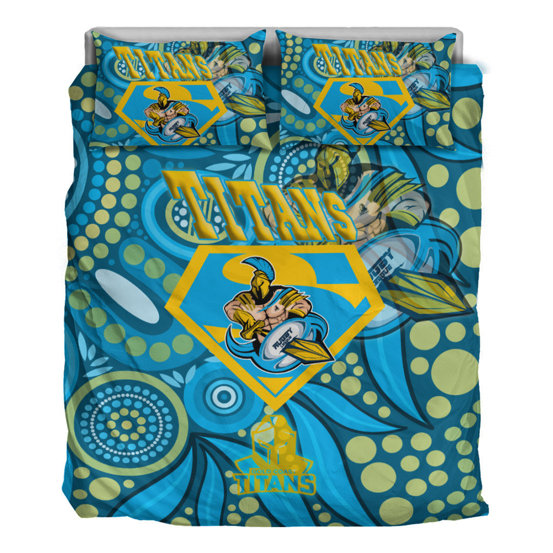 Vibe Hoodie Bedding Set - Gold Coats Titans Superman Bedding Set - Vibe Hoodie Shop