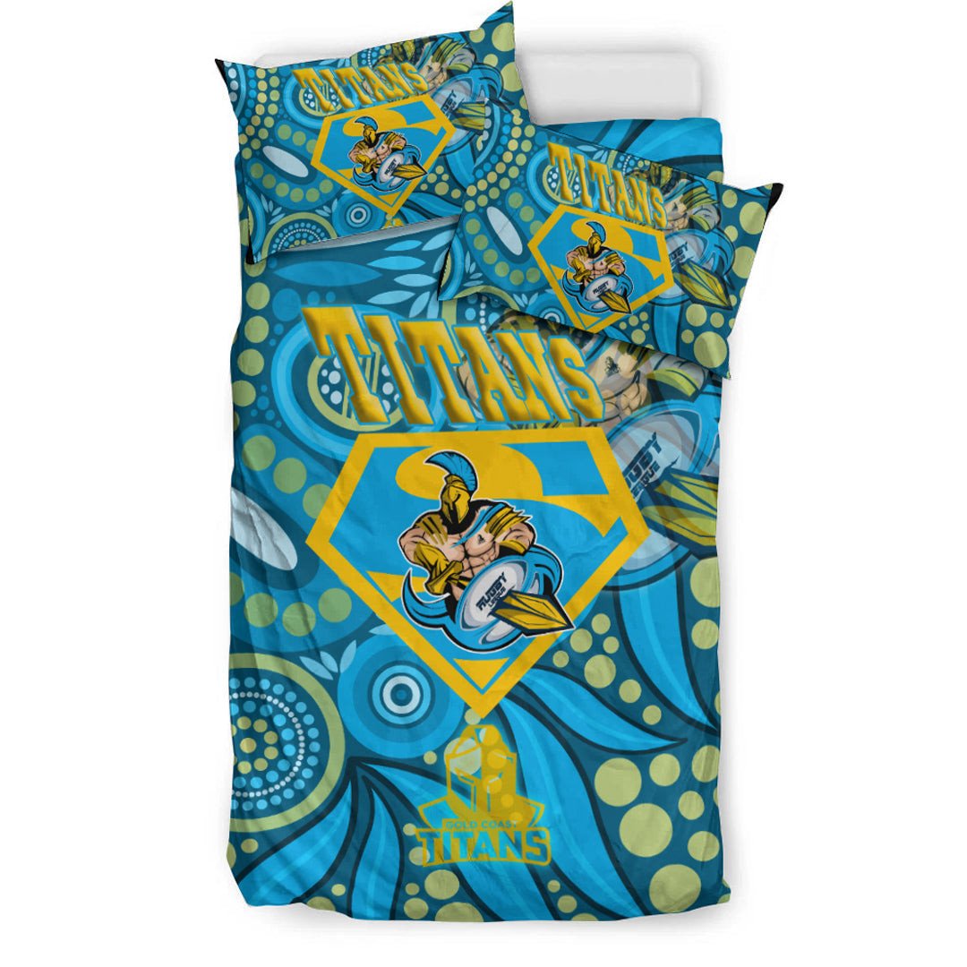 Vibe Hoodie Bedding Set - Gold Coats Titans Superman Bedding Set - Vibe Hoodie Shop