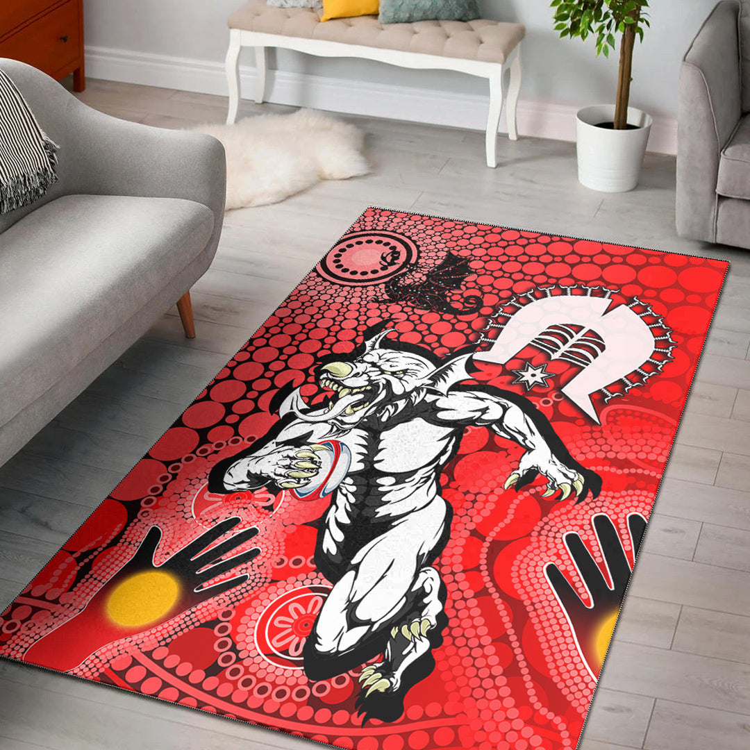 Vibe Hoodie Area Rug - St. George Illawarra Dragons NAIDOC Area Rug - Vibe Hoodie Shop