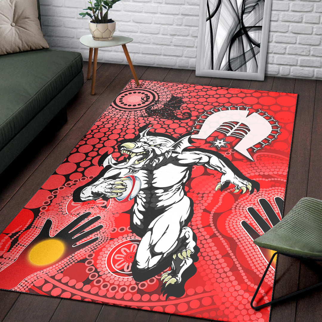 Vibe Hoodie Area Rug - St. George Illawarra Dragons NAIDOC Area Rug - Vibe Hoodie Shop