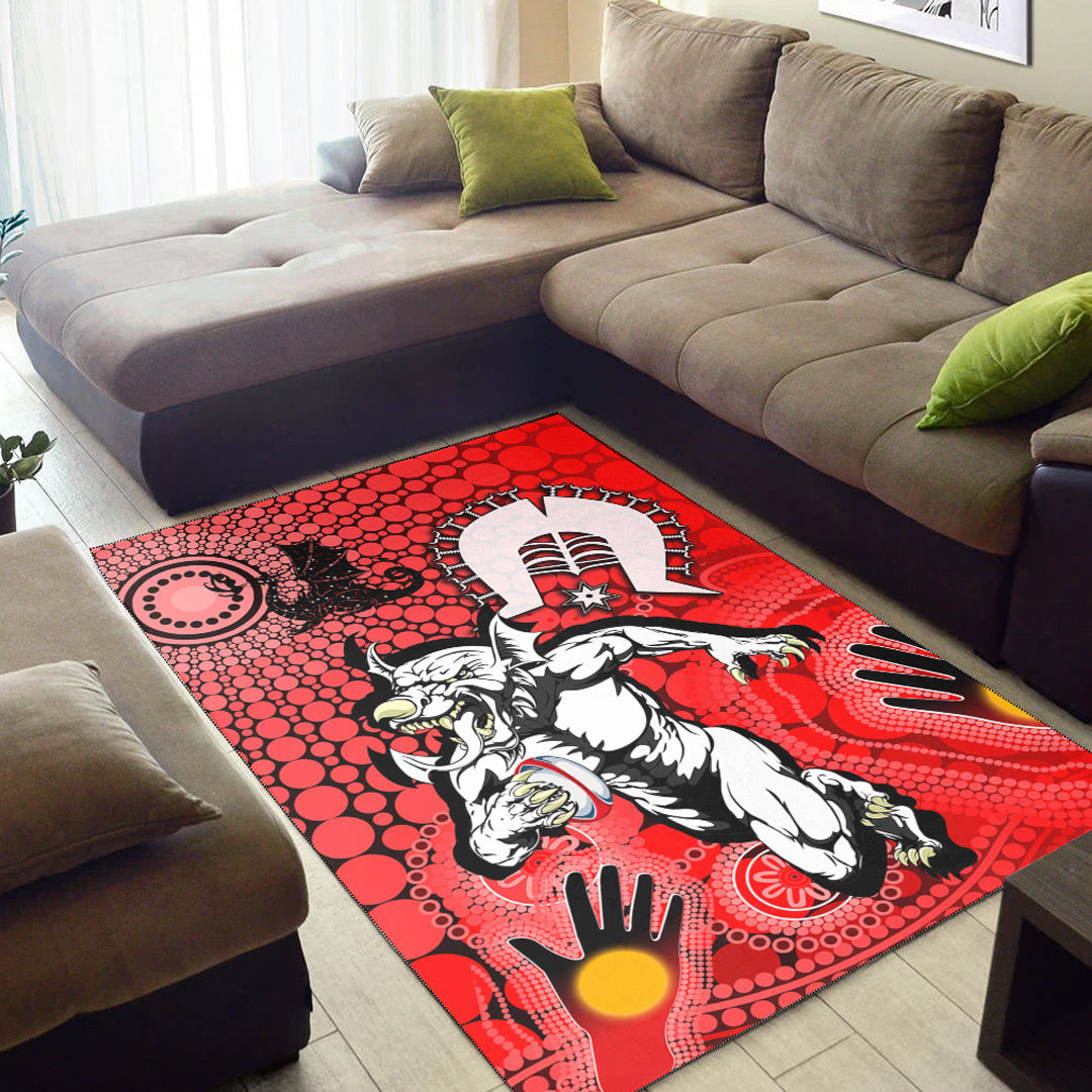 Vibe Hoodie Area Rug - St. George Illawarra Dragons NAIDOC Area Rug - Vibe Hoodie Shop