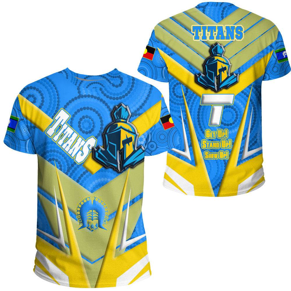 Vibe Hoodie Clothing - Gold Coast Titans NAIDOC 2022 Sporty Style T Shirt - Vibe Hoodie Shop