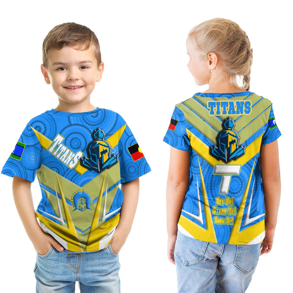 Vibe Hoodie Clothing - Gold Coast Titans NAIDOC 2022 Sporty Style T Shirt - Vibe Hoodie Shop