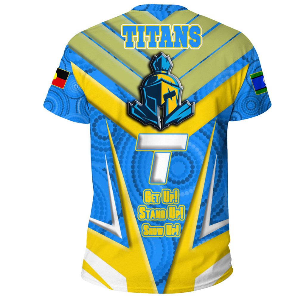 Vibe Hoodie Clothing - Gold Coast Titans NAIDOC 2022 Sporty Style T Shirt - Vibe Hoodie Shop