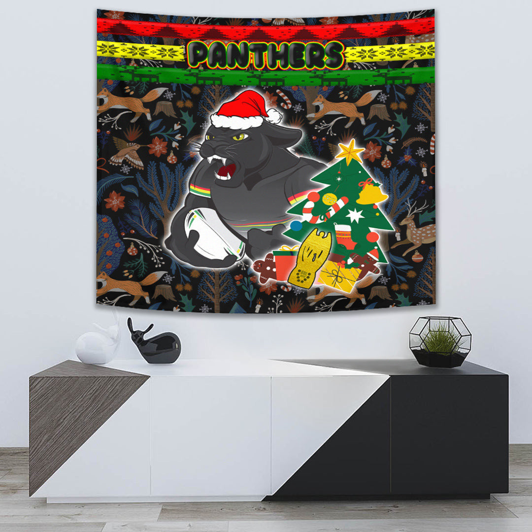 Vibe Hoodie Tapestry - Penrith Panthers Chritsmas 2022 Tapestry - Vibe Hoodie Shop