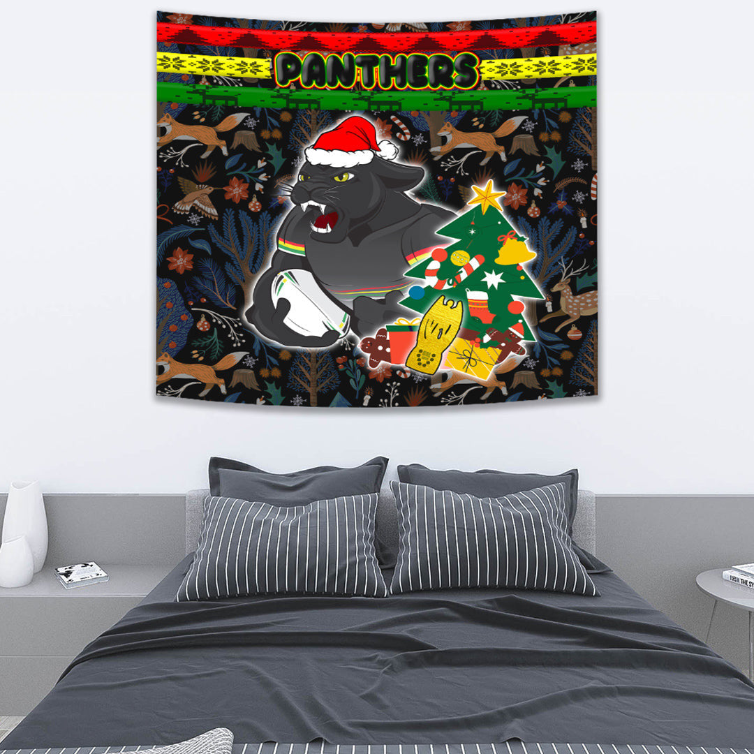 Vibe Hoodie Tapestry - Penrith Panthers Chritsmas 2022 Tapestry - Vibe Hoodie Shop