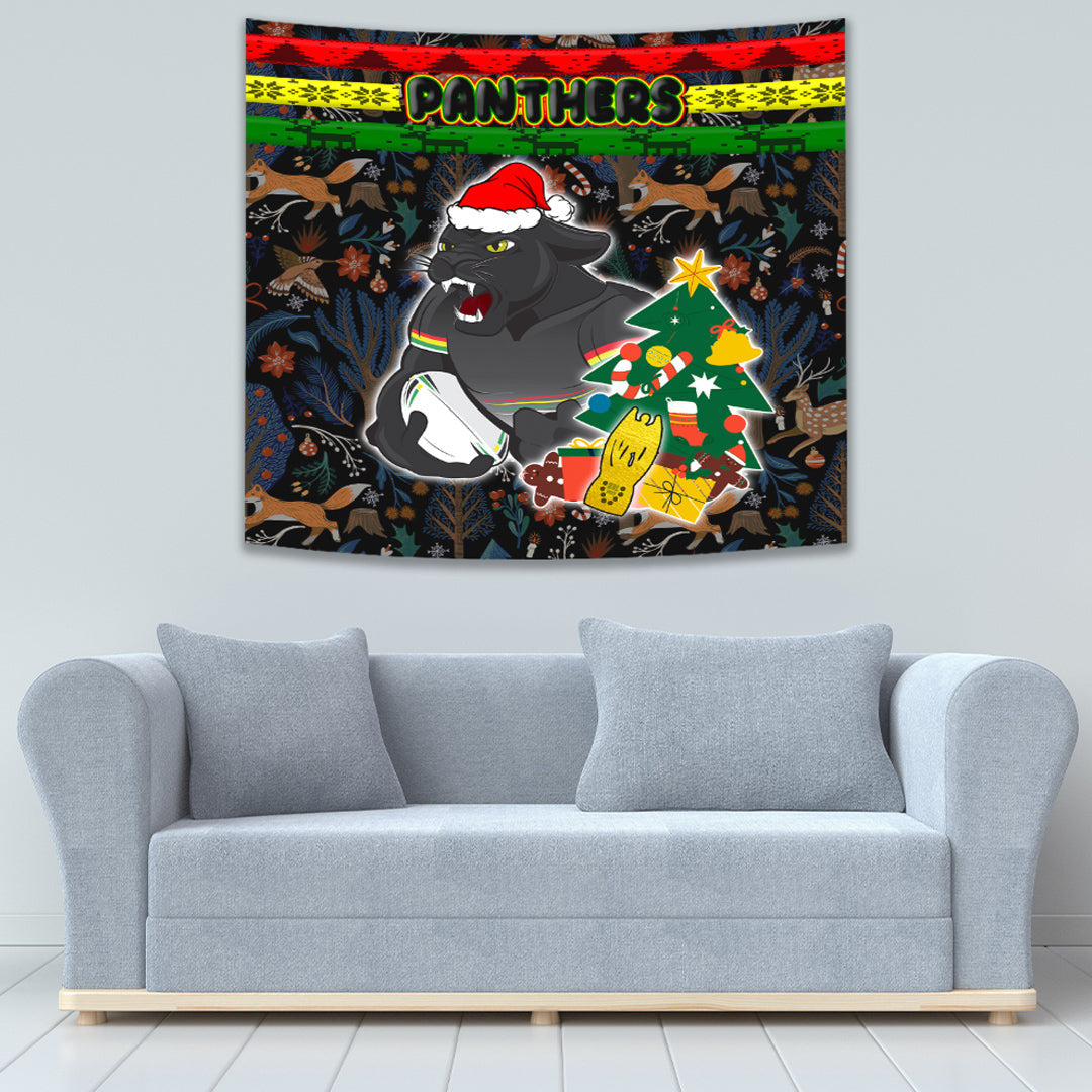 Vibe Hoodie Tapestry - Penrith Panthers Chritsmas 2022 Tapestry - Vibe Hoodie Shop