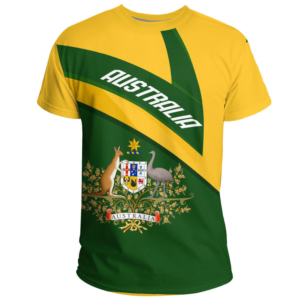 Vibe Hoodie Clothing - Australia Coat Of Arms Active Sport T-shirt - Vibe Hoodie Shop