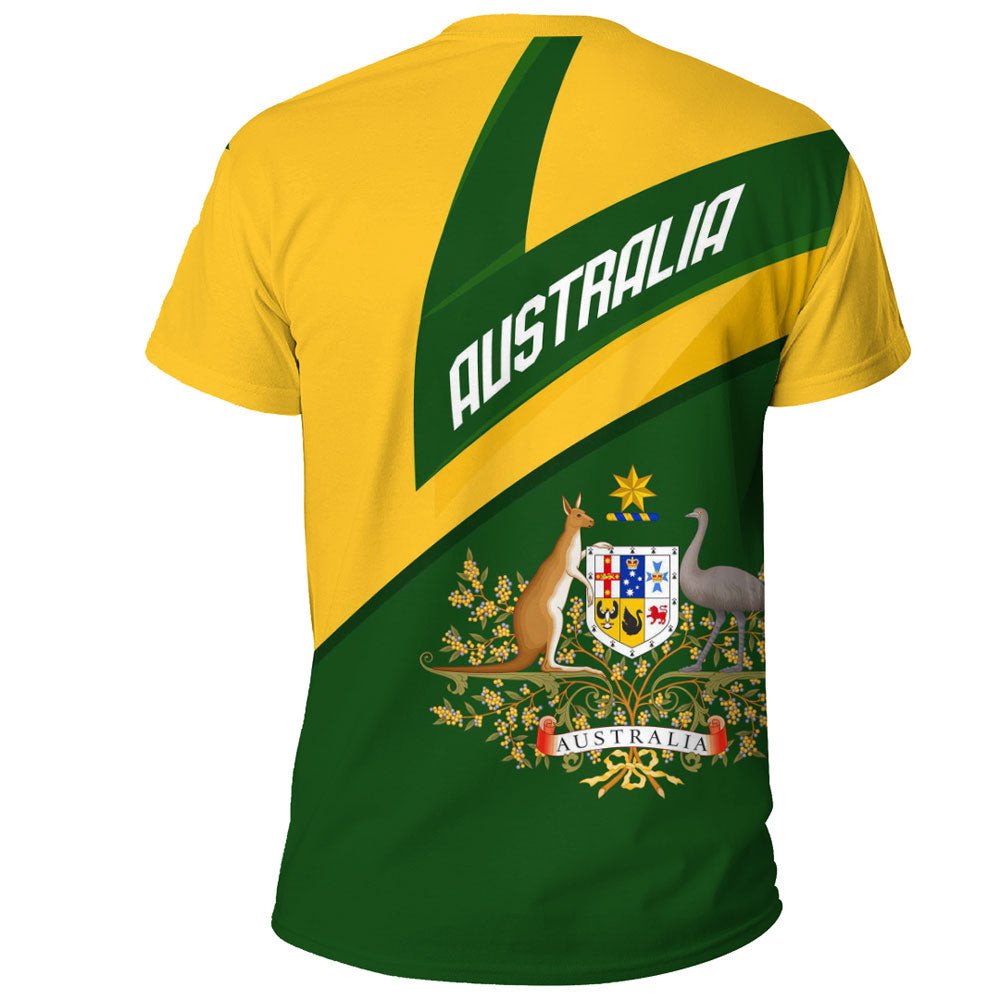 Vibe Hoodie Clothing - Australia Coat Of Arms Active Sport T-shirt - Vibe Hoodie Shop