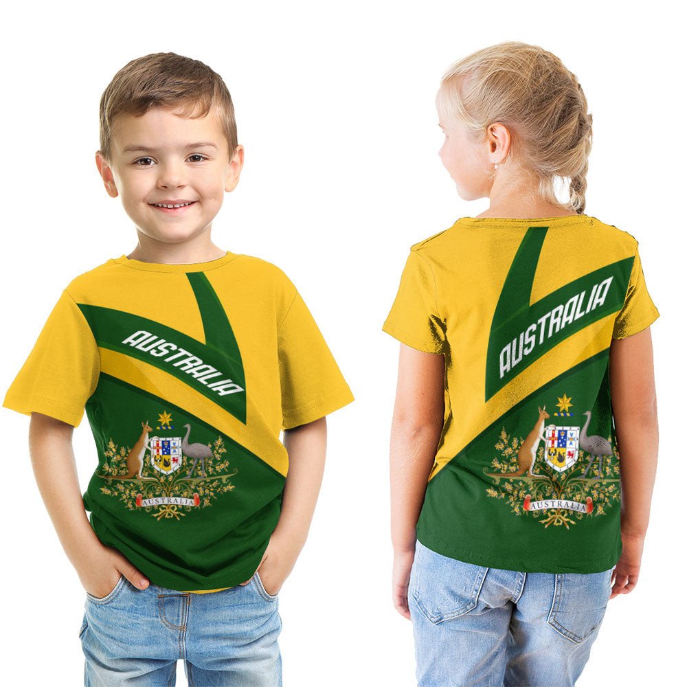 Vibe Hoodie Clothing - Australia Coat Of Arms Active Sport T-shirt - Vibe Hoodie Shop