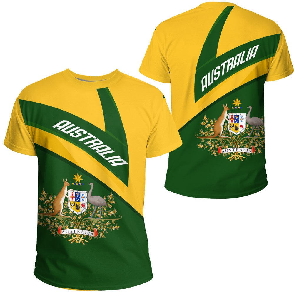 Vibe Hoodie Clothing - Australia Coat Of Arms Active Sport T-shirt - Vibe Hoodie Shop