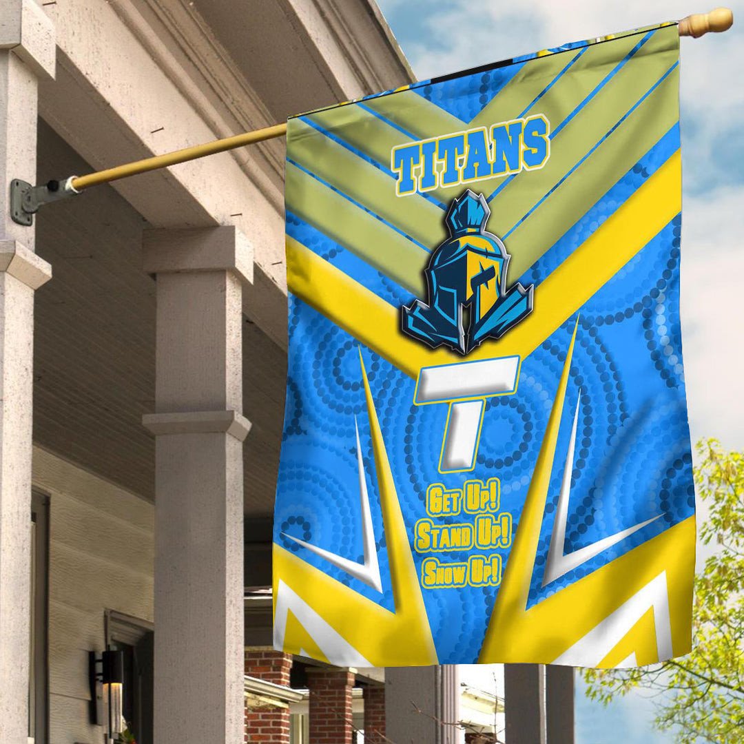 Vibe Hoodie Flag - Gold Coast Titans Naidoc 2022 Sporty Style Flag - Vibe Hoodie Shop