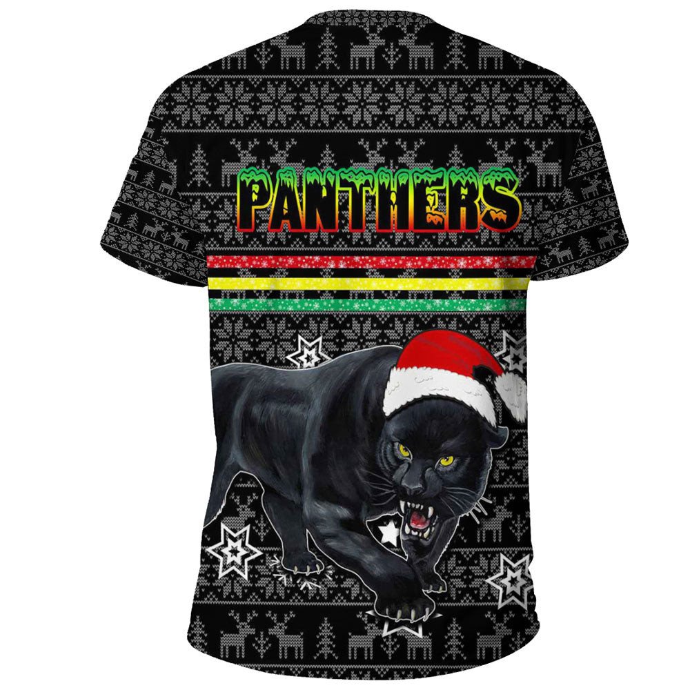 Vibe Hoodie Clothing - Penrith Panthers Christmas T-shirt - Vibe Hoodie Shop