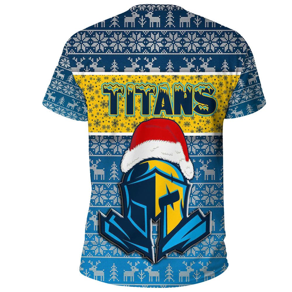Vibe Hoodie Clothing - Gold Coast Titans Christmas T-shirt - Vibe Hoodie Shop