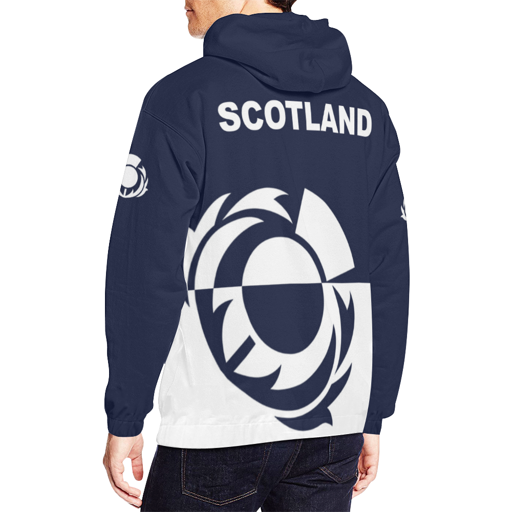 Scotland Hoodie Thistle - Rugby Style - Vibe Hoodie Shop