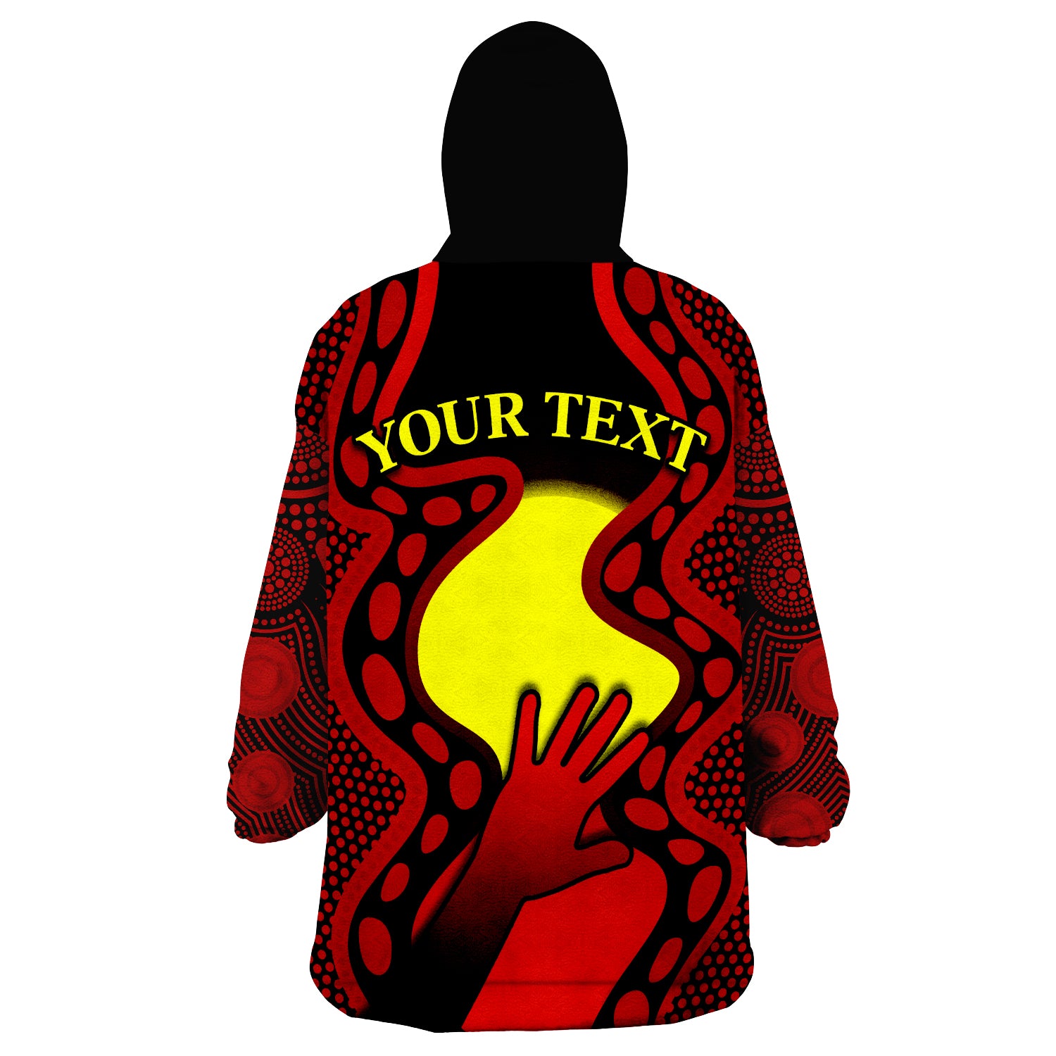 (Custom Personalised) Aboriginal Australians Simple But Significant Wearable Blanket Hoodie - Vibe Hoodie Shop