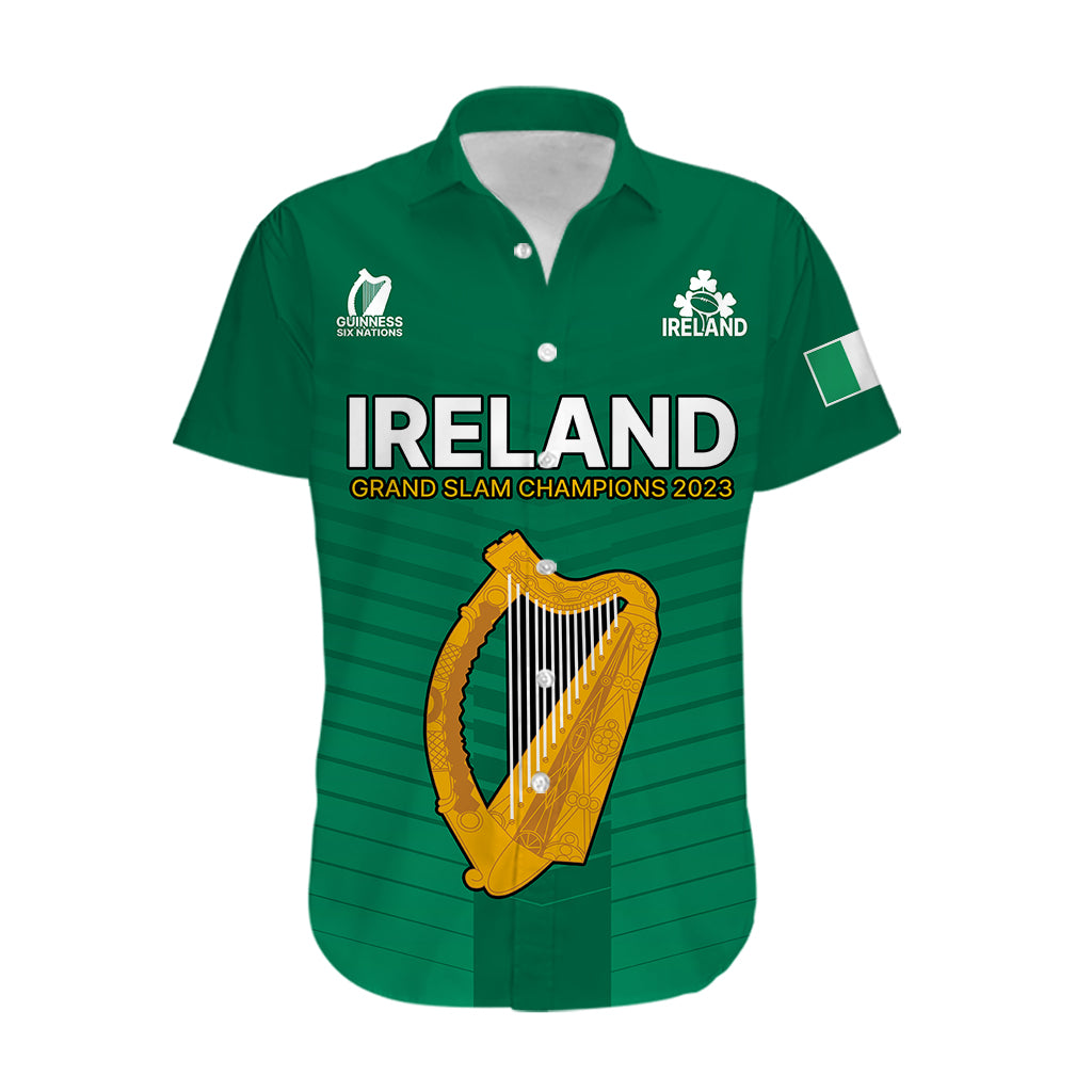 (Custom Personalised) Ireland Rugby 2023 Champions Guinness 6 Nations Hawaiian Shirt - Vibe Hoodie Shop