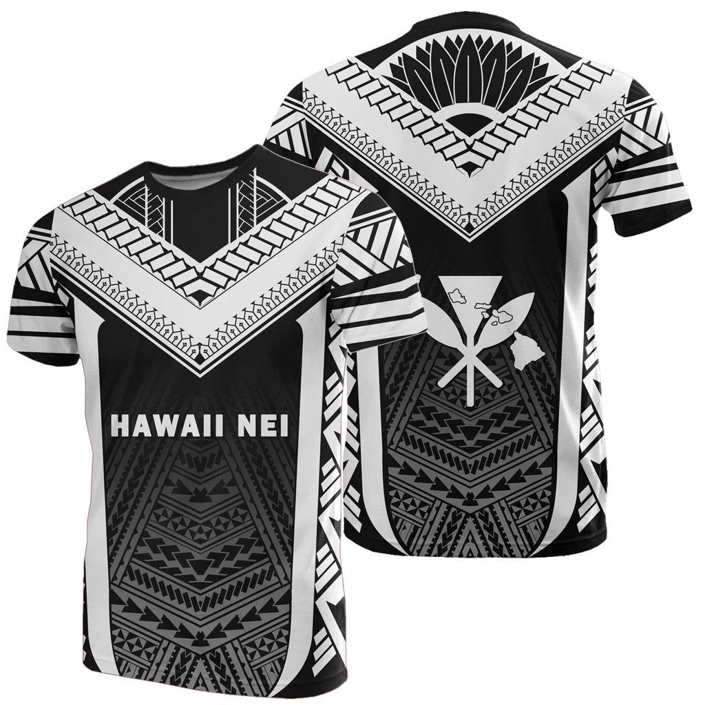 Hawaii Kanaka Polynesian T shirt Active White - Vibe Hoodie Shop