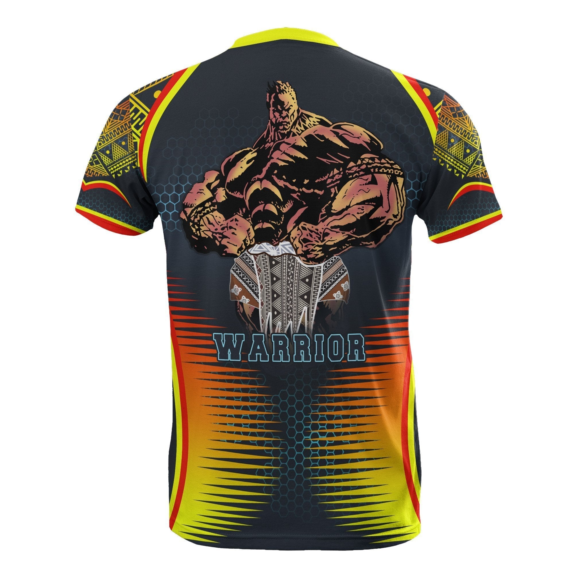 Fiji Tapa All Over Print T shirt - Warrior Style - Vibe Hoodie Shop